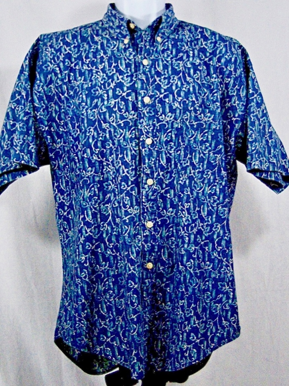 Vintage Ralph Lauren Chaps Short Sleeve Sport Shirt: Mens Large